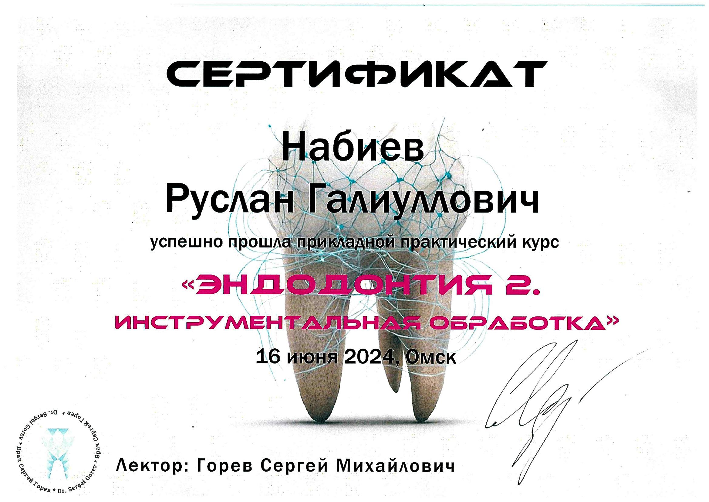 Практический курс "Эндодонтия 2. Инструментальная обработка"